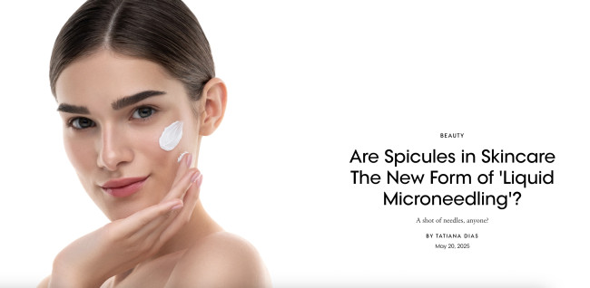 Dr. Milena Mansuri contributed as an expert to Vogue Arabia’s article on spicules in skincare